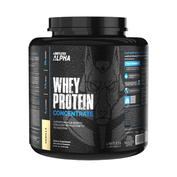 Limitless Alpha, Whey Protein Concentrate, 1kg, 30 Servings