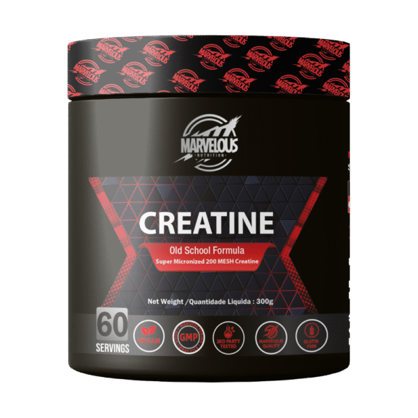 Marvelous Nutrition, Creatine Monohydrate, Unflavoured, 300g, 60 Servings
