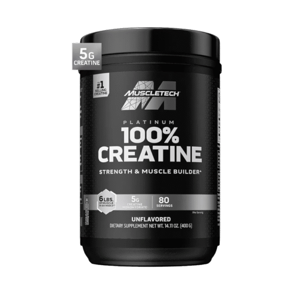 MuscleTech, Platinum 100% Creatine, Unflavored, 400G, 80 Servings