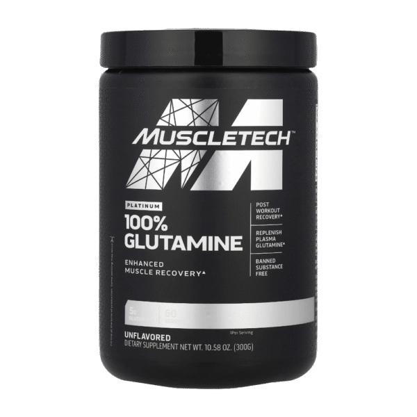 MuscleTech, Platinum 100% Glutamine, Unflavored, 300G, 60 Servings