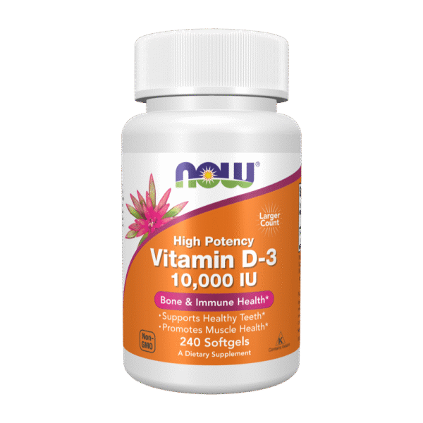 Now Foods, Vitamin D-3, 10,000 IU, 240 Softgels