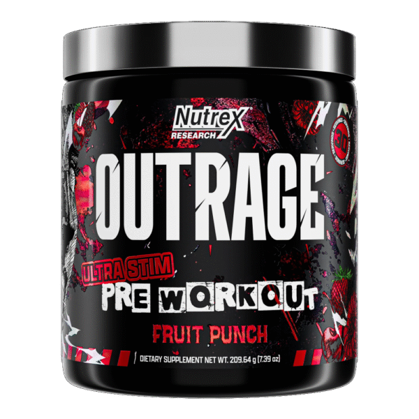 Nutrex Research, Outrage, Ultra Stim Pre-Workout, 200g, 30 Servings