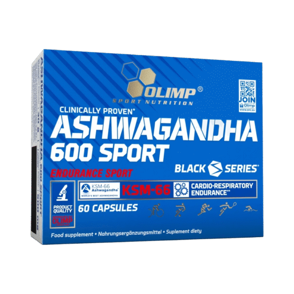 Olimp, Ashwagandha 600 Sport Edition (KSM-66), 60 Capsules, 60 Servings
