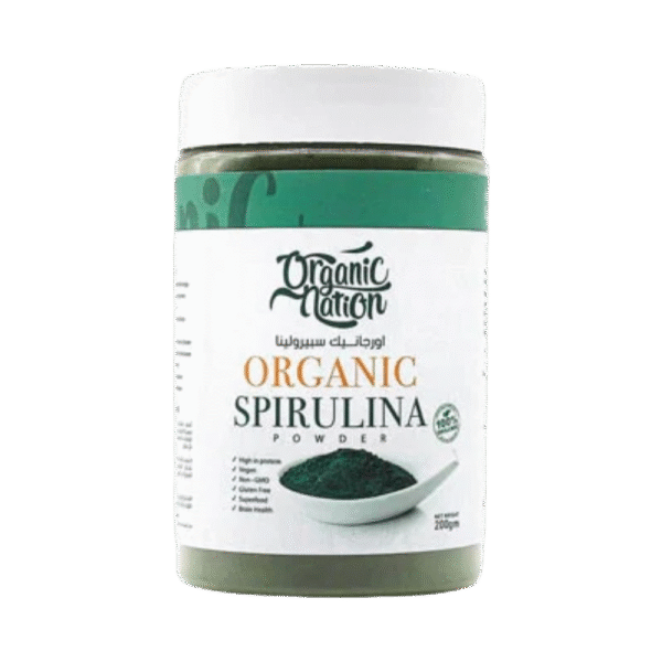 Organic Nation, Organic Spirulina Powder, 200mg