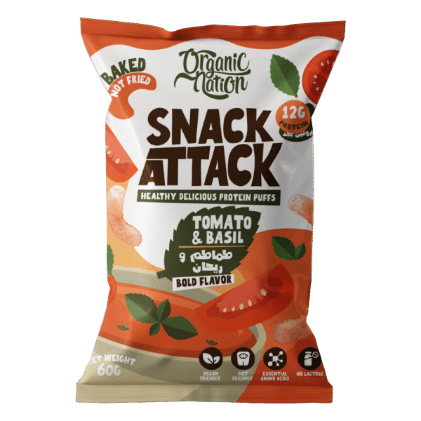 Organic Nation, Snack Attack protein Puffs, 60gm