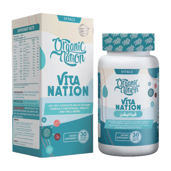 Organic Nation, VitaNation, 30 Coated Tablets, 30 Servings