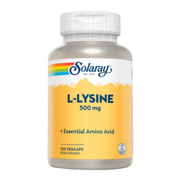 Solaray, L-Lysine, 500mg, 120 Capsules, 120 Servings