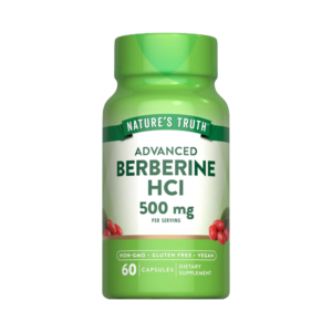 NATURE’S TRUTH, Berberine HCl 500mg, 60 Capsules, 30 Servings