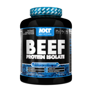 NXT Nutrition Beef Protein Isolate 1.8kg Blue Raspberry - بروتين لحم بقري معزول 60 حصة خالٍ من اللاكتوز