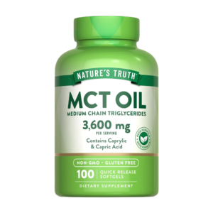 NATURE’S TRUTH, MCT Oil, 3600mg, 100 Softgels, 33 Servings