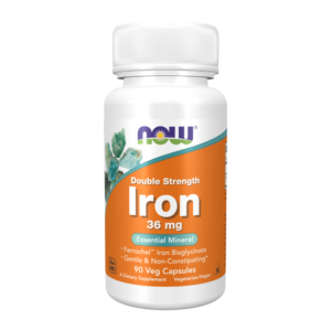 NOW Foods, Iron 36 mg, 90 Veg Capsules, 90 Servings